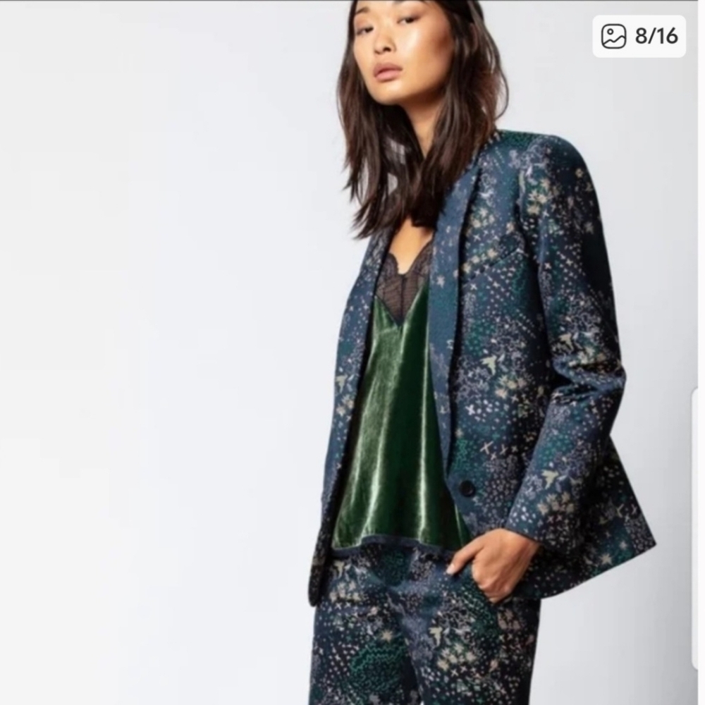 Zadig & Voltaire Viking Jac Glam Jacket EUC Eclectic Holiday Astrologic Quirky M